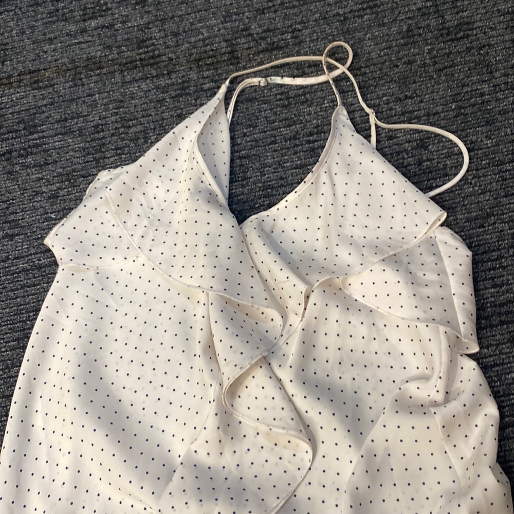 Low back ruffle midi slip dress medium victoria’s secret